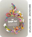 colored graffiti styled round...