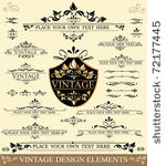 vector set of vintage design...
