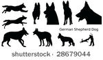 various silhouettes of a german ...