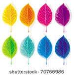 eight leaves  painted in the...