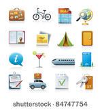 travel icon set
