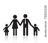 silhouette family. icon person  ...