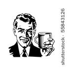 coffee guy holding cup of java  ...