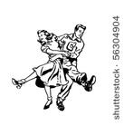 swing dancers at the hop  ...