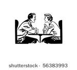 a date over sodas   retro clip...