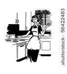 modern housewife   retro clip...