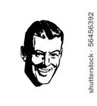 cool retro guy   clip art