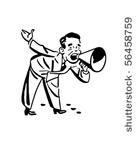 loudhailer   retro clip art