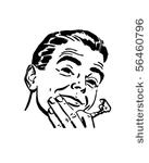 close shave   retro clip art