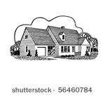 home sweet home   retro clip art