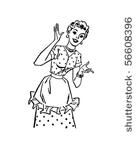 happy homemaker   retro clip art