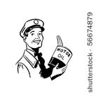 serviceman with motor oil  ...