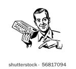 salesman   retro clip art