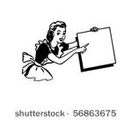 pointing lady   presenter  ...
