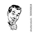 martini toast 2   retro clip art
