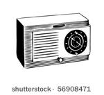 radio   retro clip art