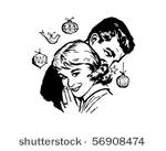 retro christmas couple   clip...