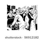 frat party   retro clip art
