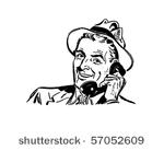 press reporter   retro clip art