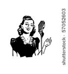lady singer   retro clip art