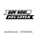 buy now pay later   retro clip...