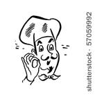 french chef   retro clip art