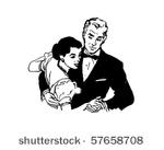 dance couple 2   retro clip art