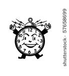 happy alarm clock   retro clip...