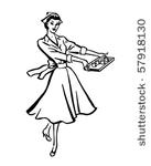 head nurse   retro clip art