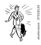 man wearing clean suit   retro...