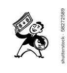 money man   retro clip art
