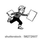 paperboy   retro clip art