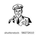 postman   retro clip art