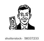 man with billion dollar bill  ...