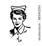 registered nurse   retro clip...