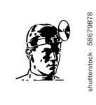 medical doctor   retro clip art