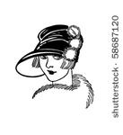 twenties gal   retro clip art