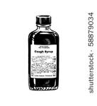 cough syrup   retro clip art
