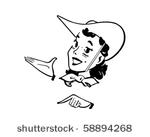 western gal   retro clip art