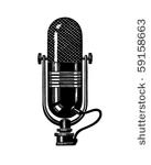 microphone 2   retro clip art