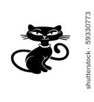 retro kitty   clip art