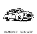taxicab   retro clip art