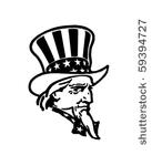 uncle sam   retro clip art