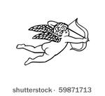 cupid with bow and arrow  ...