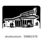 ice cream shop   retro clip art