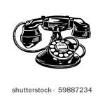 retro telephone 2   clip art