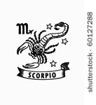 zodiac   scorpio   retro clip...