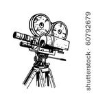 movie camera   retro clip art