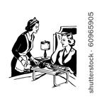 nursing care   retro clip art