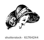 art deco gal   retro clip art